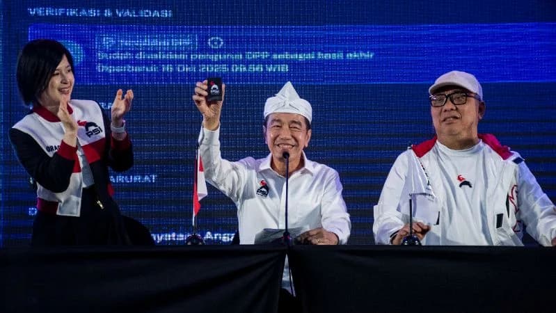 Presiden ke-7 Joko Widodo saat hadiri konsolidasi PSI di Bandung, Jawa Barat. ANTARA FOTO/Abdan Syakura Presiden ke-7 Joko Widodo saat hadiri konsolidasi PSI di Bandung, Jawa Barat. ANTARA FOTO/Abdan Syakura