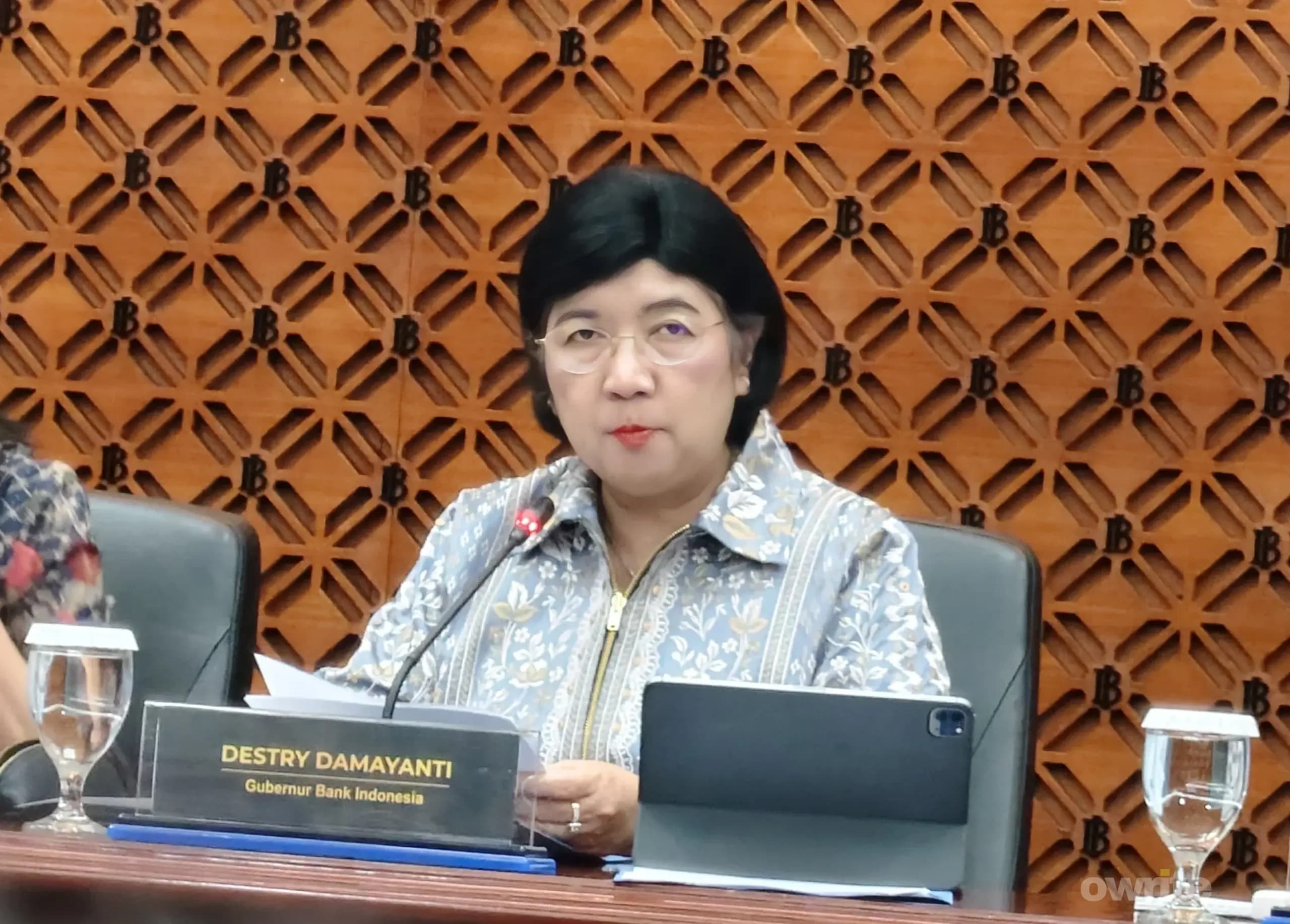 Gubernur Bank Indonesia, Destry Damayanti saat jumpa pers hasil RDG September 2026. (Sumber: Owrite/Anisa Aulia) Gubernur Bank Indonesia, Destry Damayanti saat jumpa pers hasil RDG September 2026. (Sumber: Owrite/Anisa Aulia)