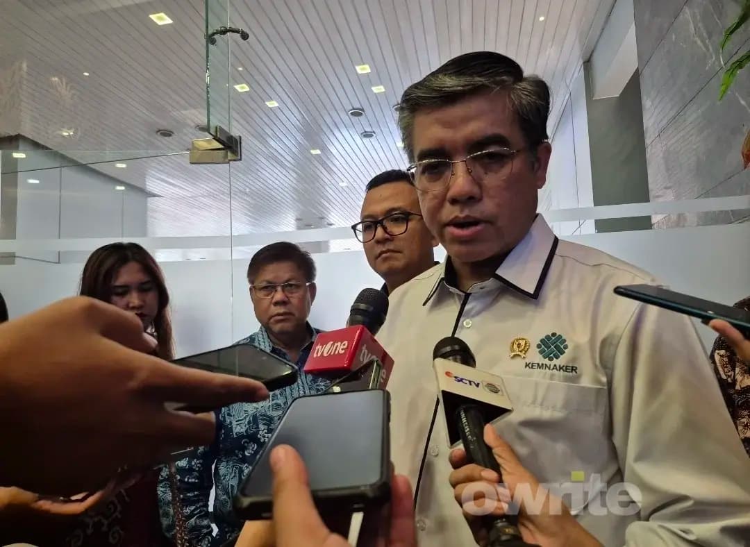 Menteri Ketenagakerjaan Yassierli dalam kick off Program Pemagangan Lulusan Perguruan Tinggi Batch 2. (Sumber: Owrite/Natania Longdong) Menteri Ketenagakerjaan Yassierli dalam kick off Program Pemagangan Lulusan Perguruan Tinggi Batch 2. (Sumber: Owrite/Natania Longdong)