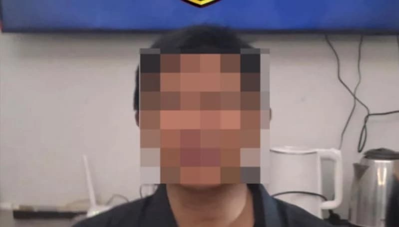 Terduga pelaku inisial R. Terduga pelaku inisial R.