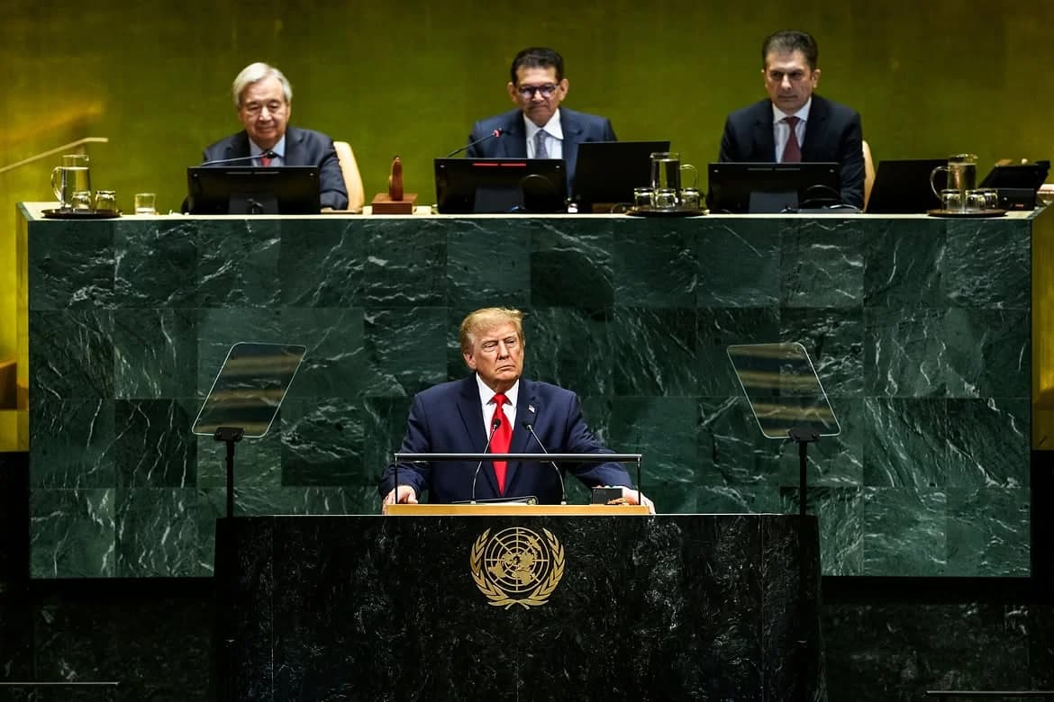 Presiden AS Donald J. Trump di Sidang Majelis Umum PBB tahun 2026. (Sumber: IG @whitehouse) Presiden AS Donald J. Trump di Sidang Majelis Umum PBB tahun 2026. (Sumber: IG @whitehouse)
