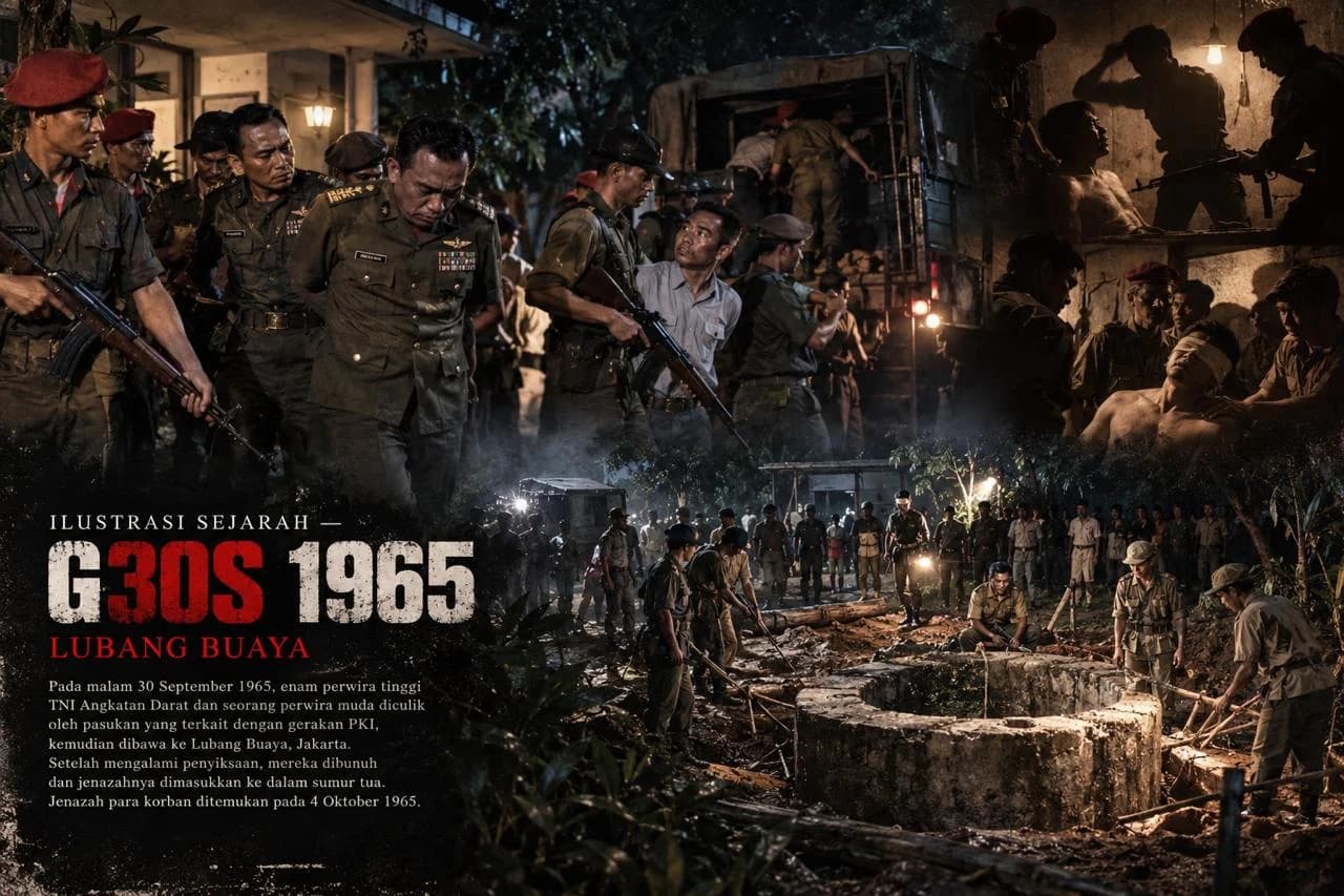 Ilustrasi Kejadian G30S/PKI. Ilustrasi Kejadian G30S/PKI.