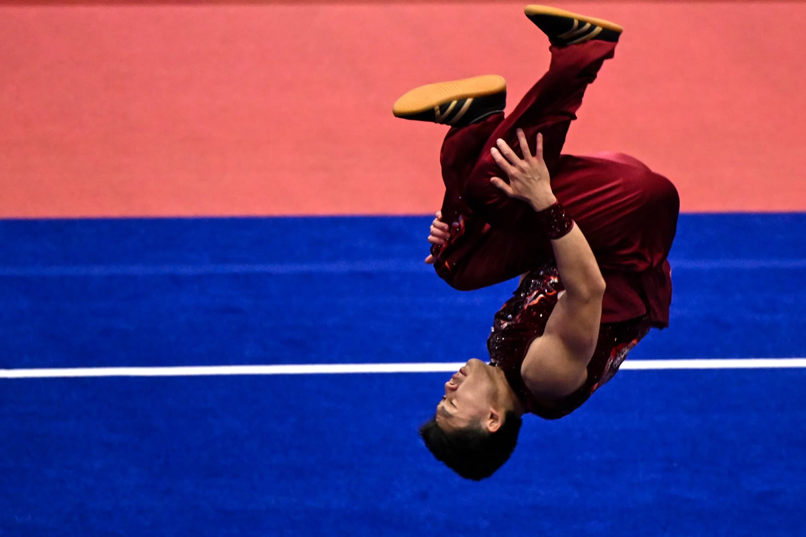 Pewushu Indonesia Terrence Tjahyadi tampil pada final wushu nanquan putra Asian Games Aichi-Nagoya 2026 di Aichi Prefectural Martial Arts Hall, Nagoya, Aichi, Jepang, Selasa (22/9/2026). Pewushu Indonesia Terrence Tjahyadi tampil pada final wushu nanquan putra Asian Games Aichi-Nagoya 2026 di Aichi Prefectural Martial Arts Hall, Nagoya, Aichi, Jepang, Selasa (22/9/2026).