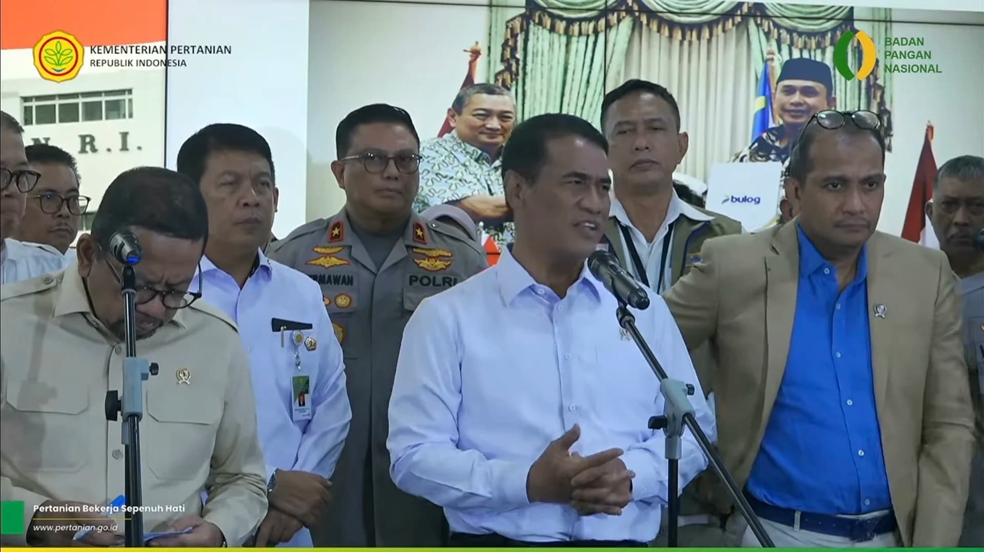 Amran dalam konferensi pers di kantor Kementan, Jakarta Selatan, Selasa, 15 September 2026. Amran dalam konferensi pers di kantor Kementan, Jakarta Selatan, Selasa, 15 September 2026.