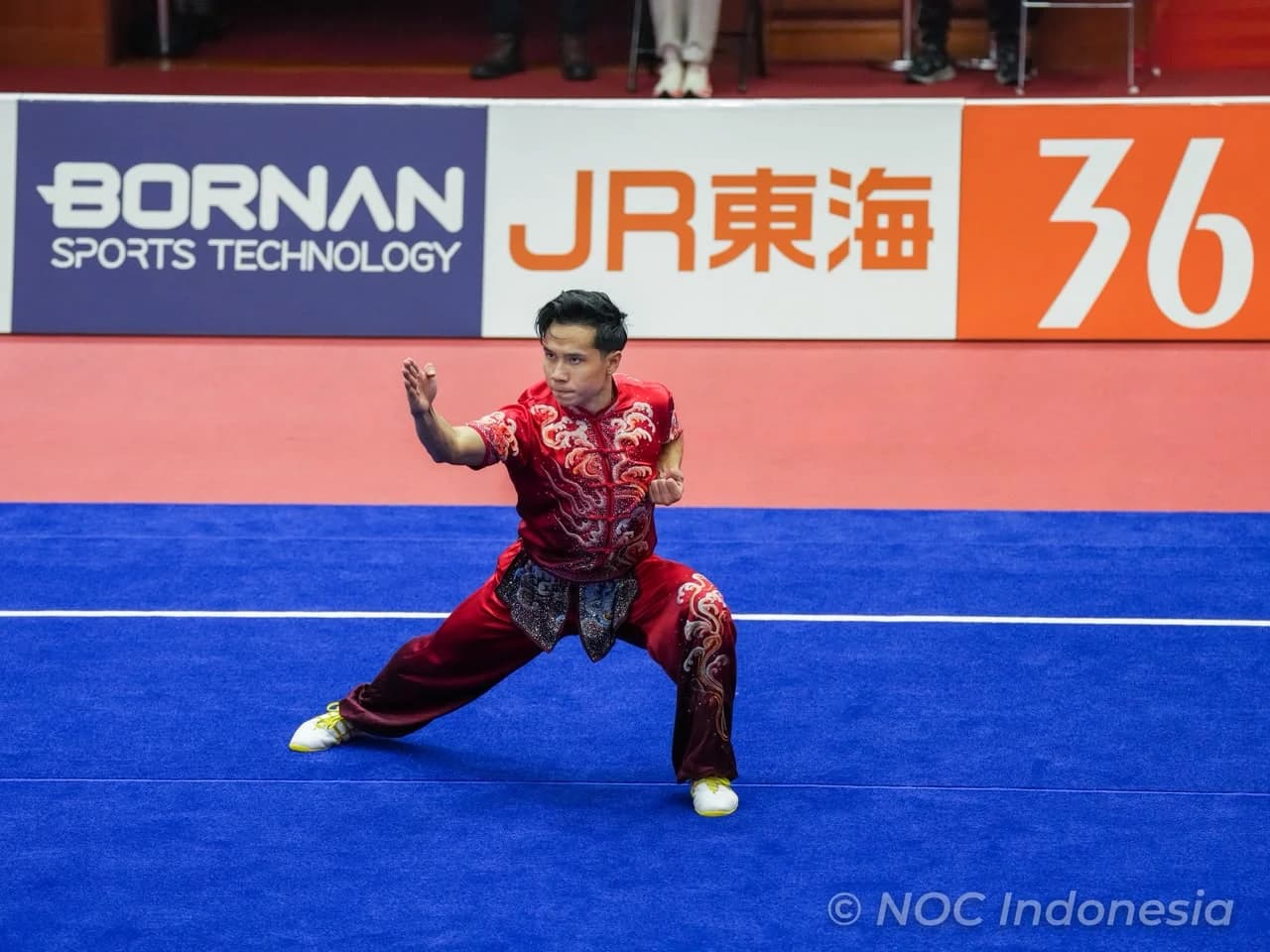 atlet wushu putra Indonesia Seraf Naro Siregar atlet wushu putra Indonesia Seraf Naro Siregar