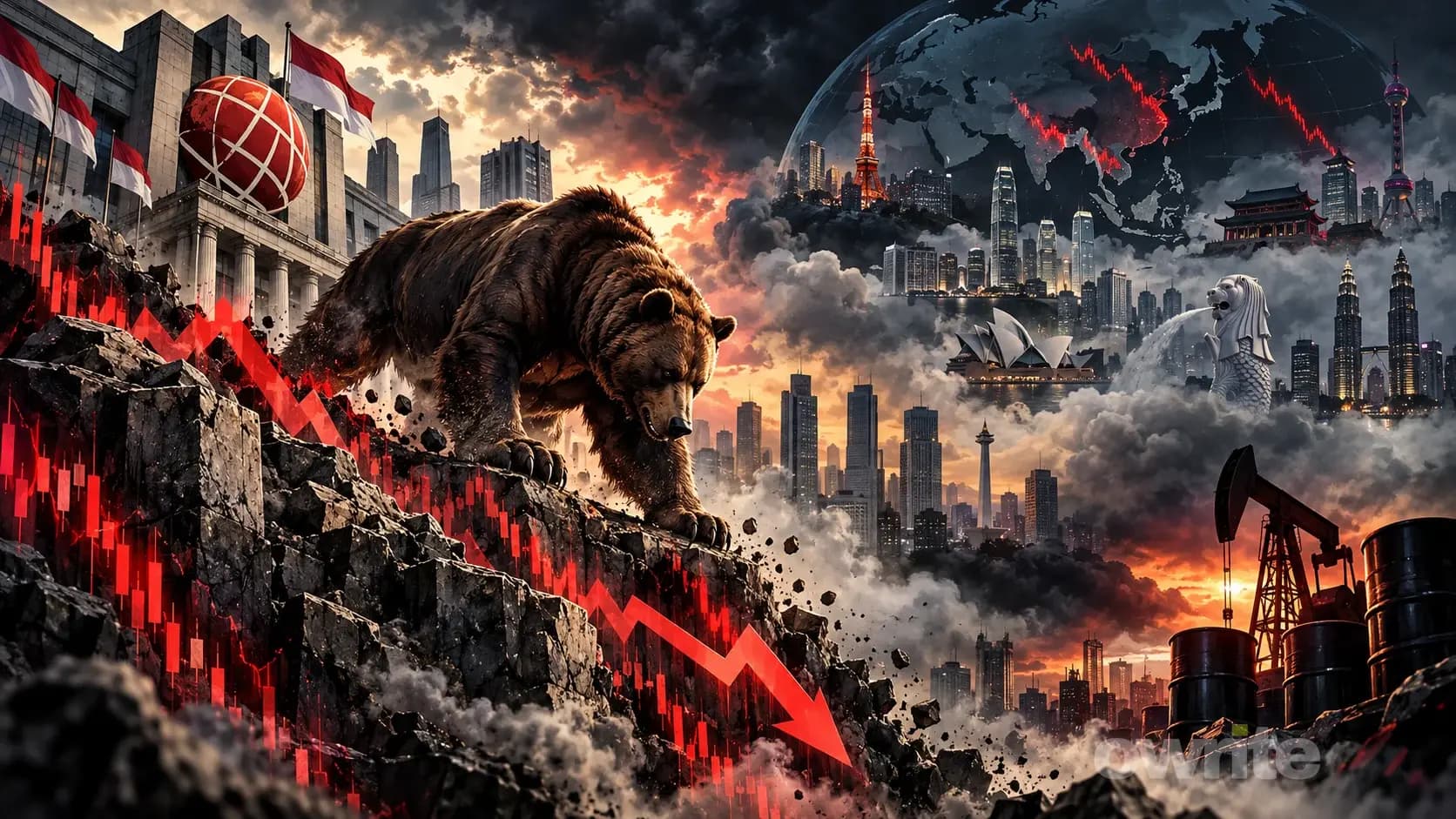 Ilustrasi Bear Market IHSG Ilustrasi Bear Market IHSG