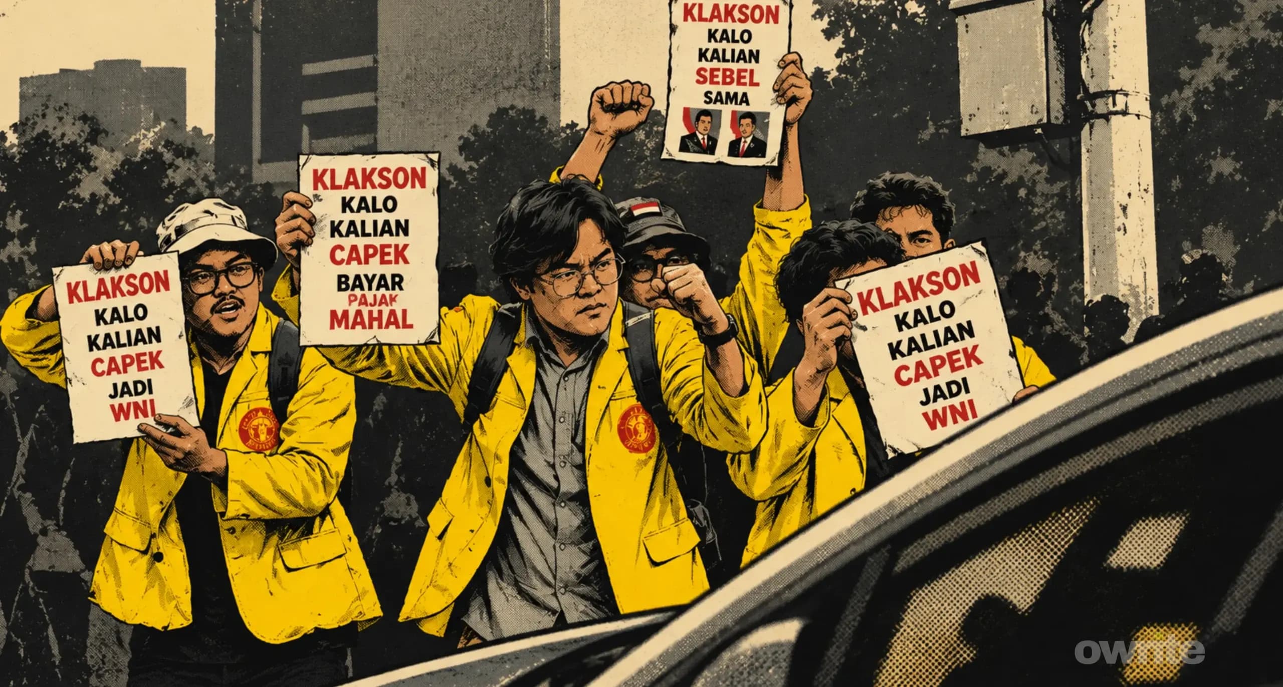 Gambar Demo mahasiswa UI di Bundaran HI Gambar Demo mahasiswa UI di Bundaran HI