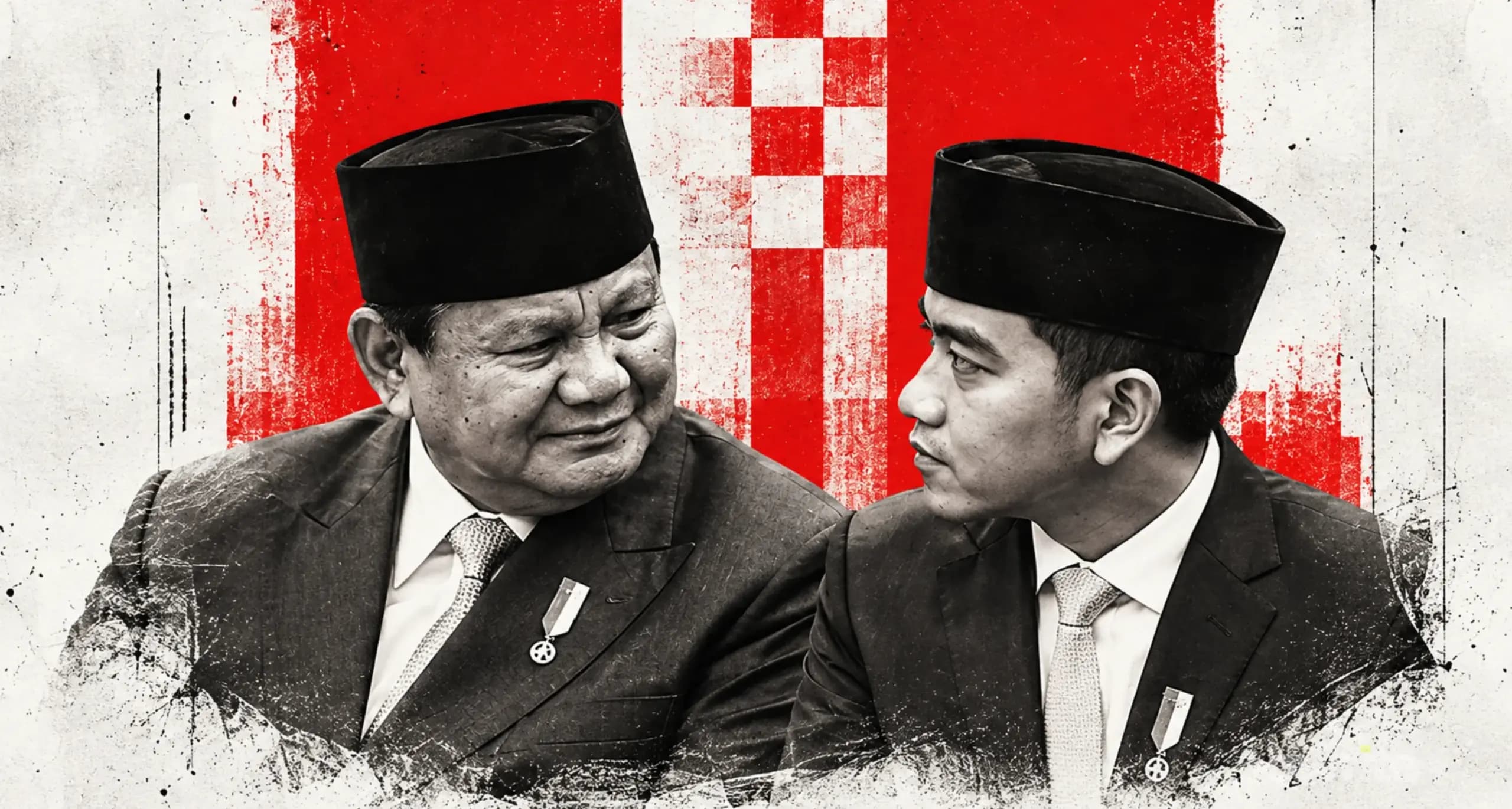Gambar Monokrom Prabowo Subianto dan Gibran Rakabuming Raka Gambar Monokrom Prabowo Subianto dan Gibran Rakabuming Raka