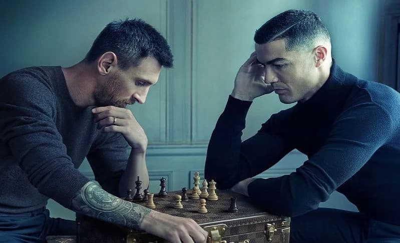Ilustrasi Lionel Messi bersama Cristiano Ronaldo. Ilustrasi Lionel Messi bersama Cristiano Ronaldo.