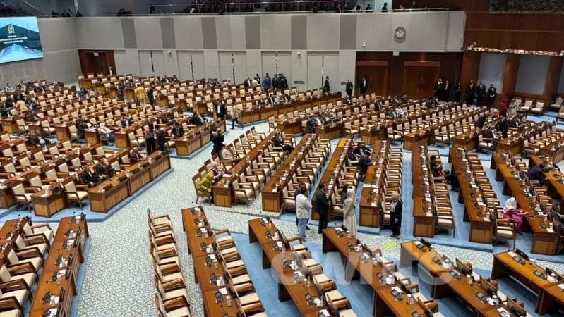 DPR RI menggelar Rapat Paripurna ke-9 Masa Persidangan I Tahun Sidang 2026-2027 di Kompleks Parlemen, Senayan, Jakarta. (Owrite/Rika Pangesti). DPR RI menggelar Rapat Paripurna ke-9 Masa Persidangan I Tahun Sidang 2026-2027 di Kompleks Parlemen, Senayan, Jakarta. (Owrite/Rika Pangesti).