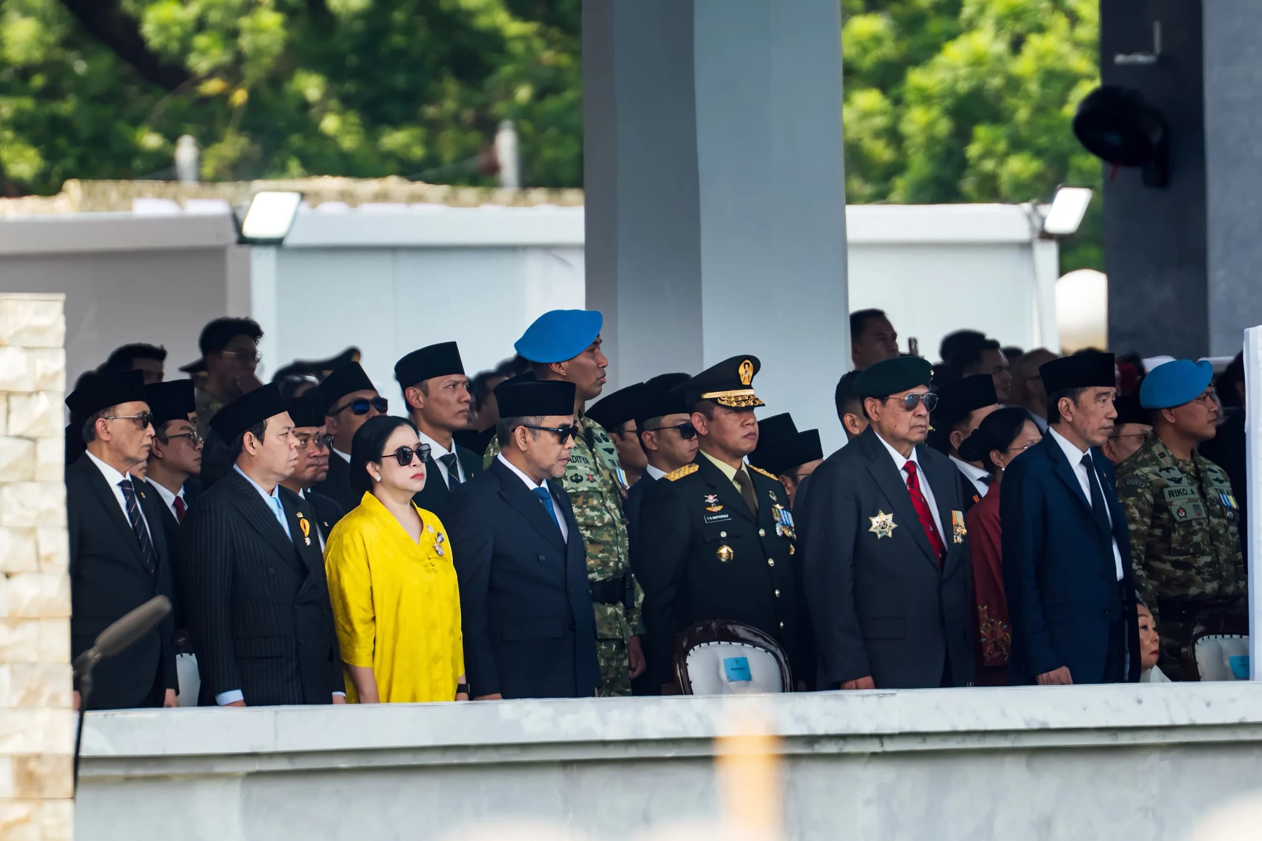 Ketua DPR RI Puan Maharani menghadiri parade peringatan HUT ke-81 TNI di Lapangan Prima Mabes TNI, Cilangkap, Jakarta Timur, Senin, 5 Oktober 2026. Ketua DPR RI Puan Maharani menghadiri parade peringatan HUT ke-81 TNI di Lapangan Prima Mabes TNI, Cilangkap, Jakarta Timur, Senin, 5 Oktober 2026.