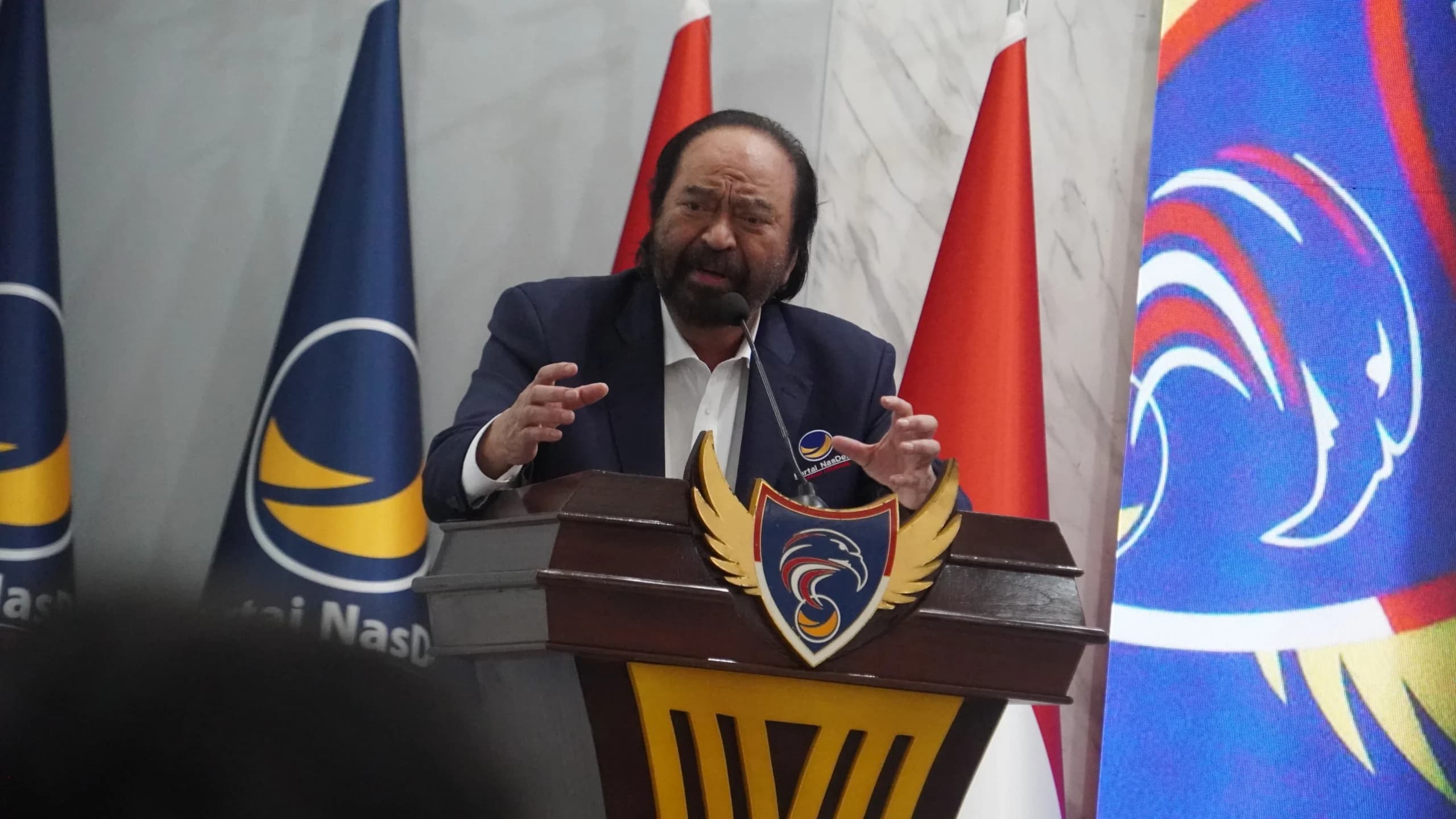 Ketua Umum Nasdem Surya Paloh. Ketua Umum Nasdem Surya Paloh.