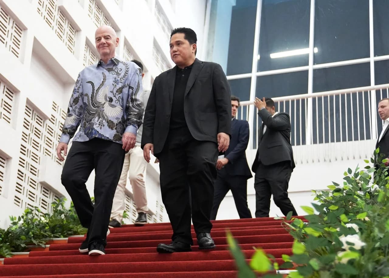Presiden FIFA Gianni Infantino telah tiba di Indonesia Presiden FIFA Gianni Infantino telah tiba di Indonesia