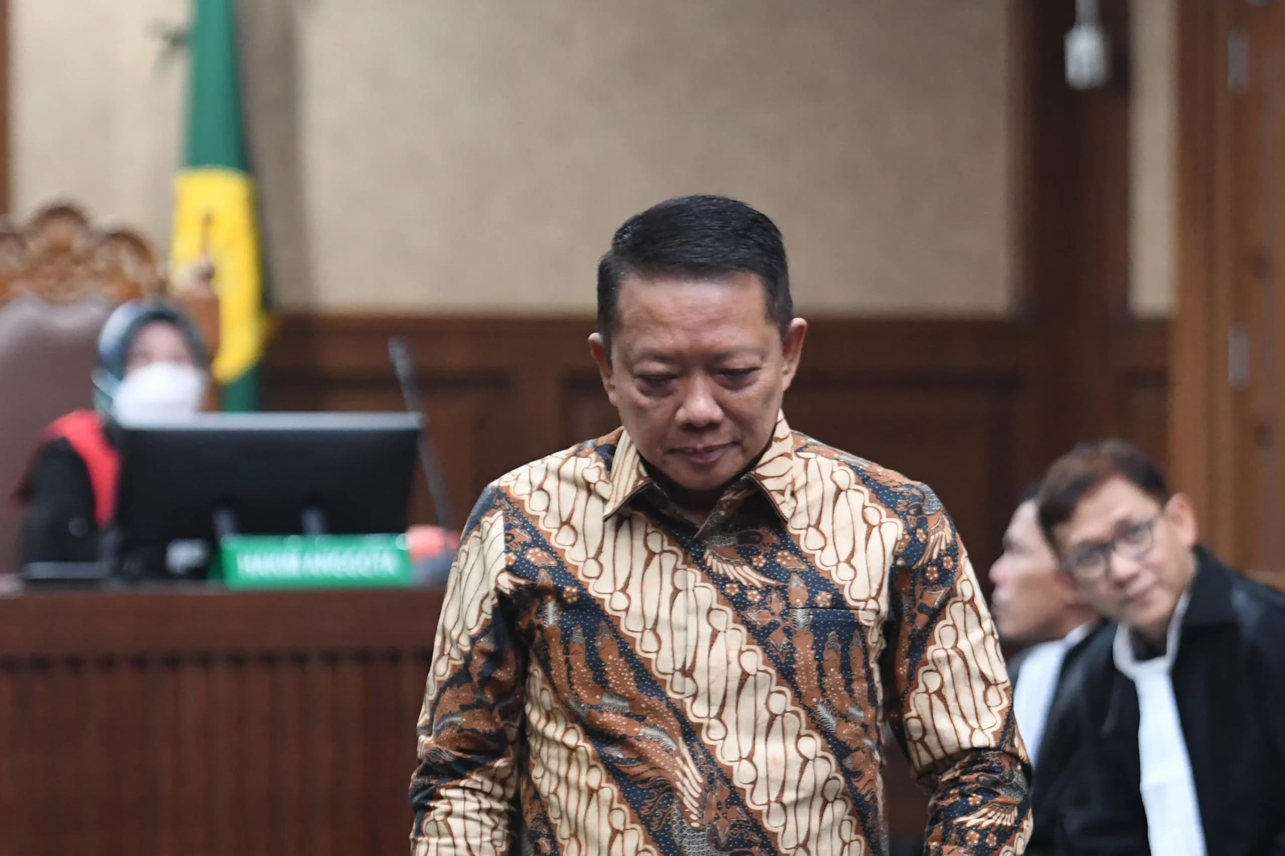 Terdakwa selaku mantan Jaksa Agung Muda Tindak Pidana Khusus Kejaksaan Agung Febrie Adriansyah bersiap menjalani sidang perdana di Pengadilan Tipikor, Jakarta, Rabu (7/10/2026). Terdakwa selaku mantan Jaksa Agung Muda Tindak Pidana Khusus Kejaksaan Agung Febrie Adriansyah bersiap menjalani sidang perdana di Pengadilan Tipikor, Jakarta, Rabu (7/10/2026).