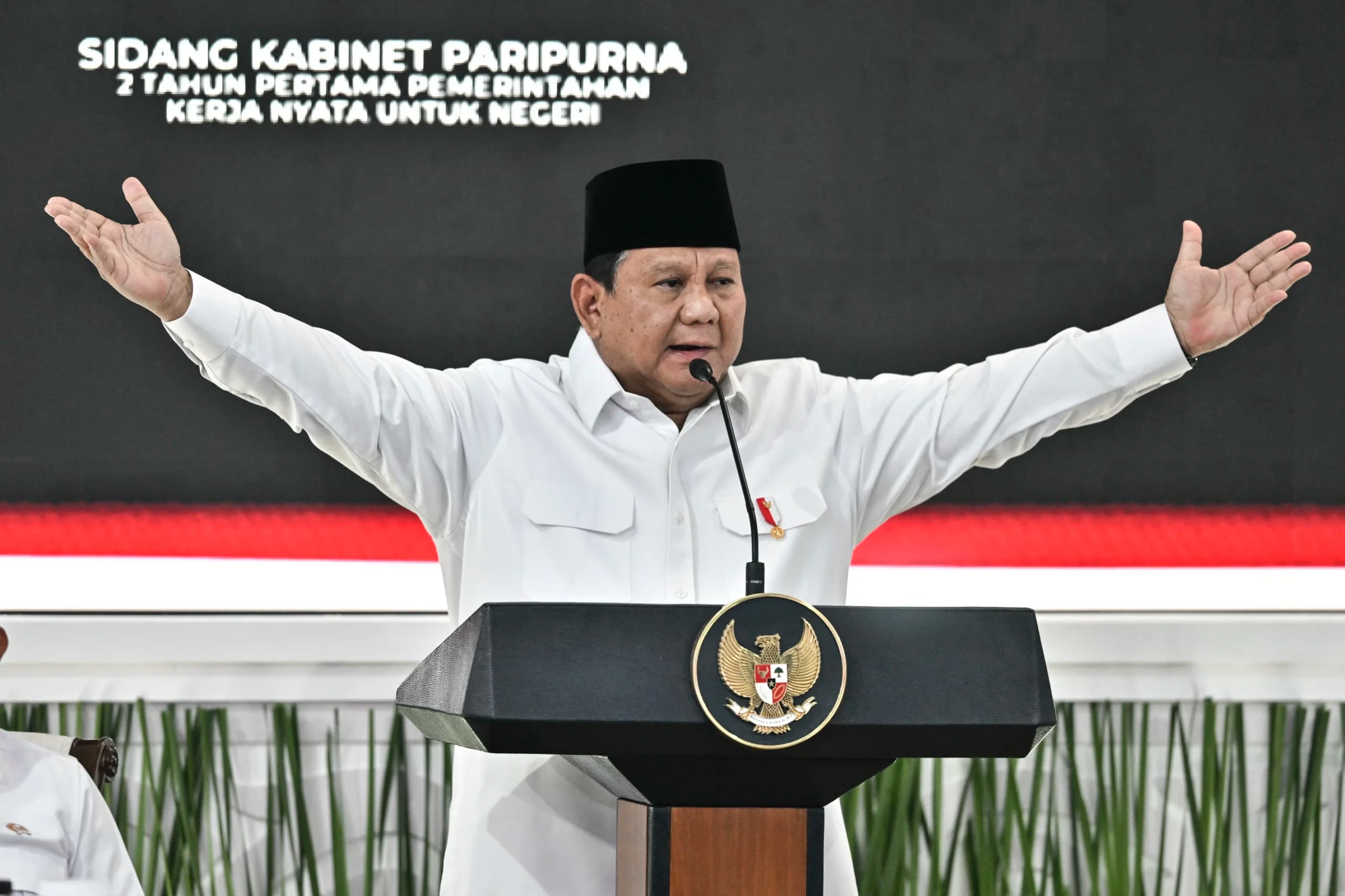 Presiden Prabowo Subianto memimpin Sidang Kabinet Paripurna di Istana Kepresidenan, Jakarta, Rabu (21/10/2026). Presiden Prabowo Subianto memimpin Sidang Kabinet Paripurna di Istana Kepresidenan, Jakarta, Rabu (21/10/2026).