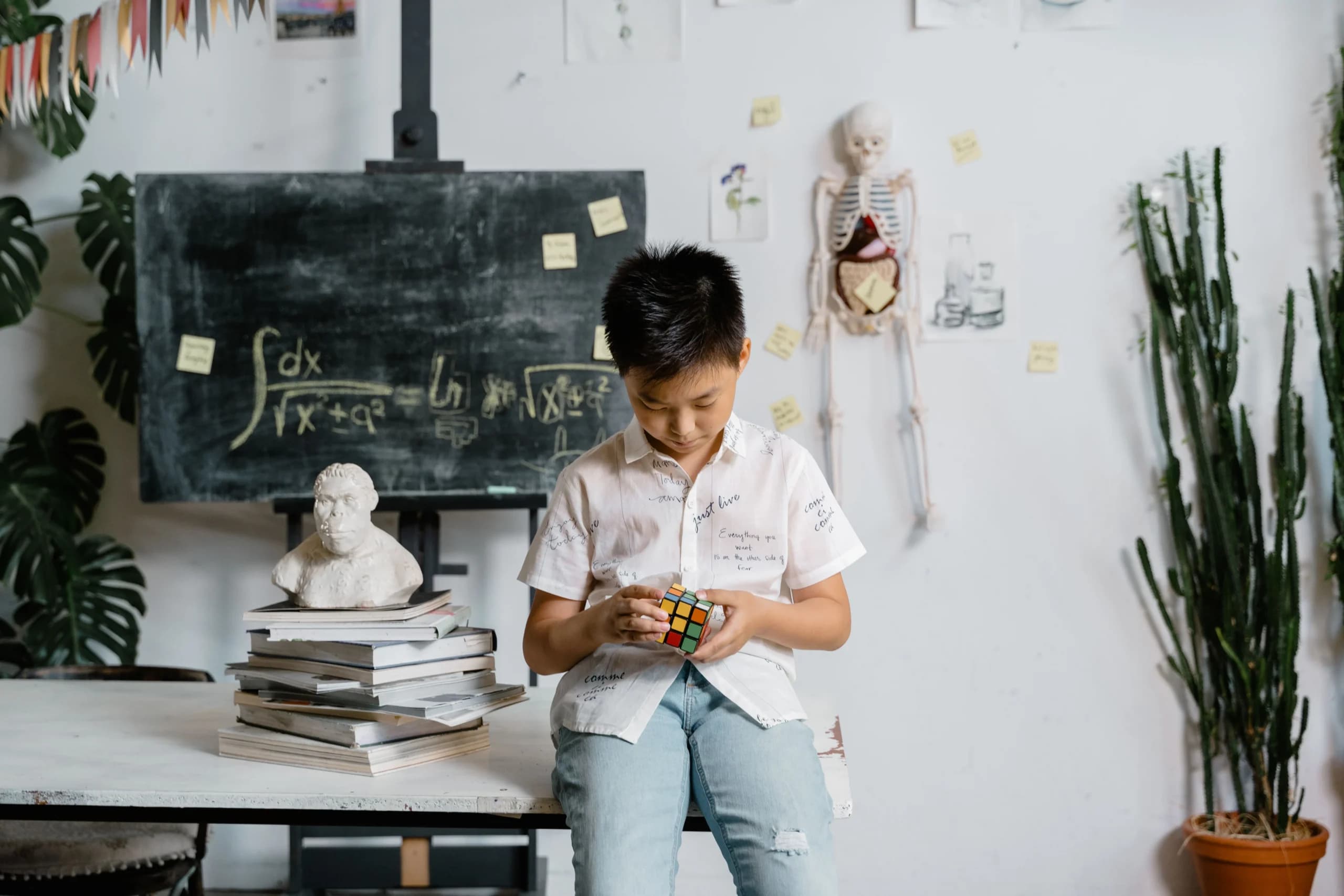Ilustrasi anak IQ 120 Ilustrasi anak IQ 120