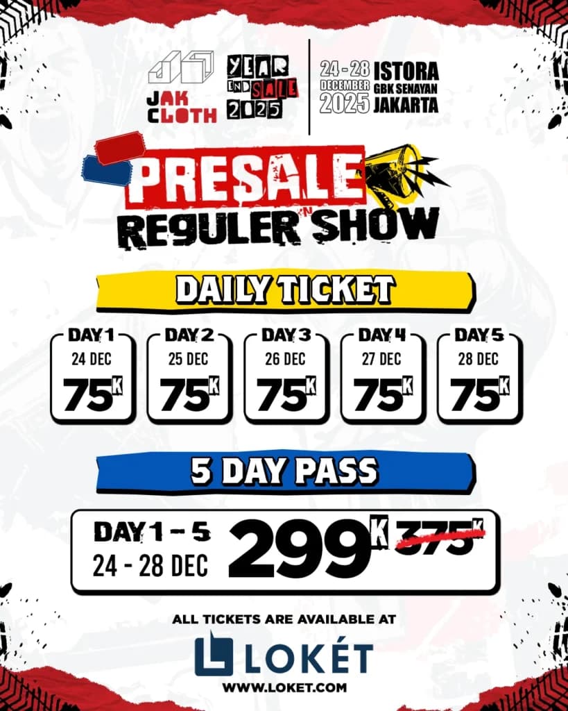 Tiket JakCloth YES 2025 Tiket JakCloth YES 2025