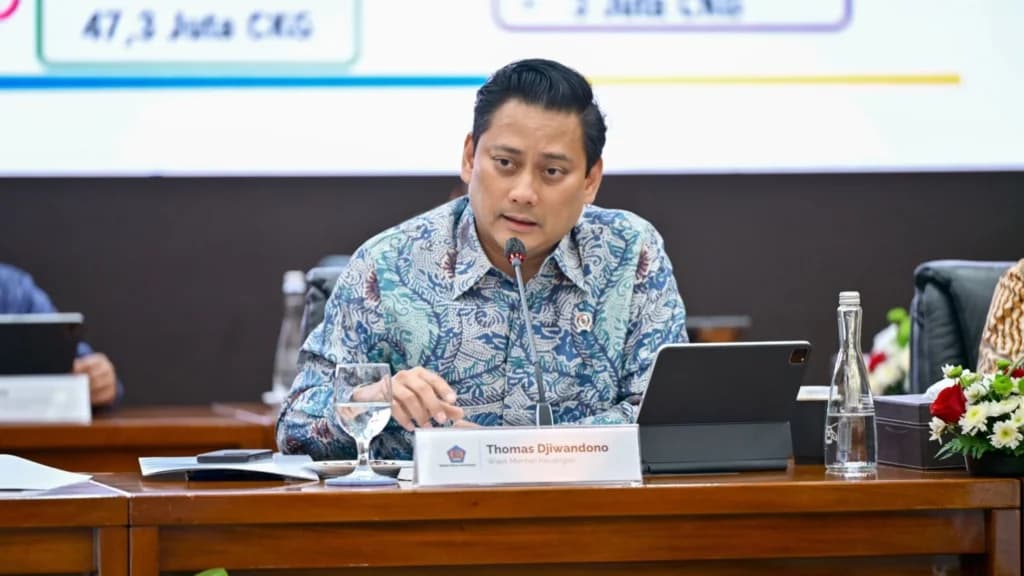 Wakil Menteri Keuangan, Thomas Djiwandono. Wakil Menteri Keuangan, Thomas Djiwandono.