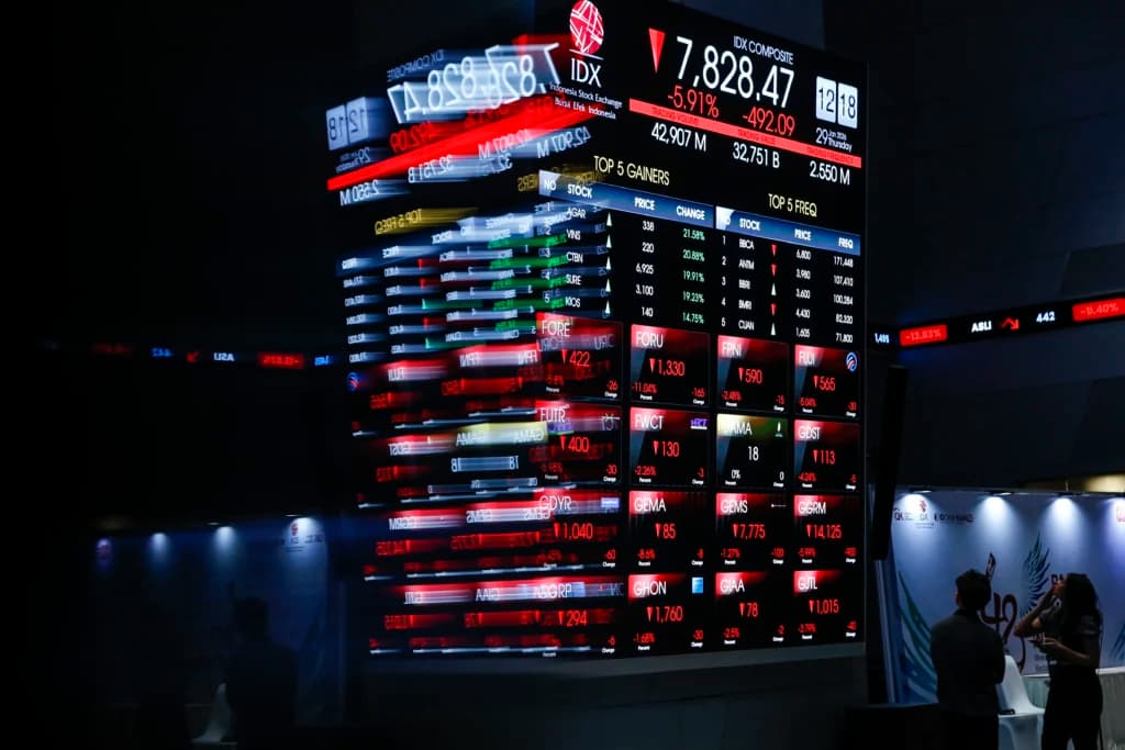 Karyawan mengamati layar digital pergerakan Indeks Harga Saham Gabungan (IHSG) di Bursa Efek Indonesia, Jakarta, Kamis (29/1/2026). Karyawan mengamati layar digital pergerakan Indeks Harga Saham Gabungan (IHSG) di Bursa Efek Indonesia, Jakarta, Kamis (29/1/2026).