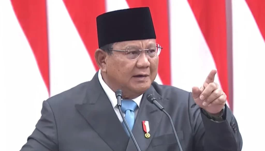 Presiden Prabowo Subianto di Sidang Paripurna DPR, Rabu 20 Mei 2026. (Sumber: YT BPMI) Presiden Prabowo Subianto di Sidang Paripurna DPR, Rabu 20 Mei 2026. (Sumber: YT BPMI)