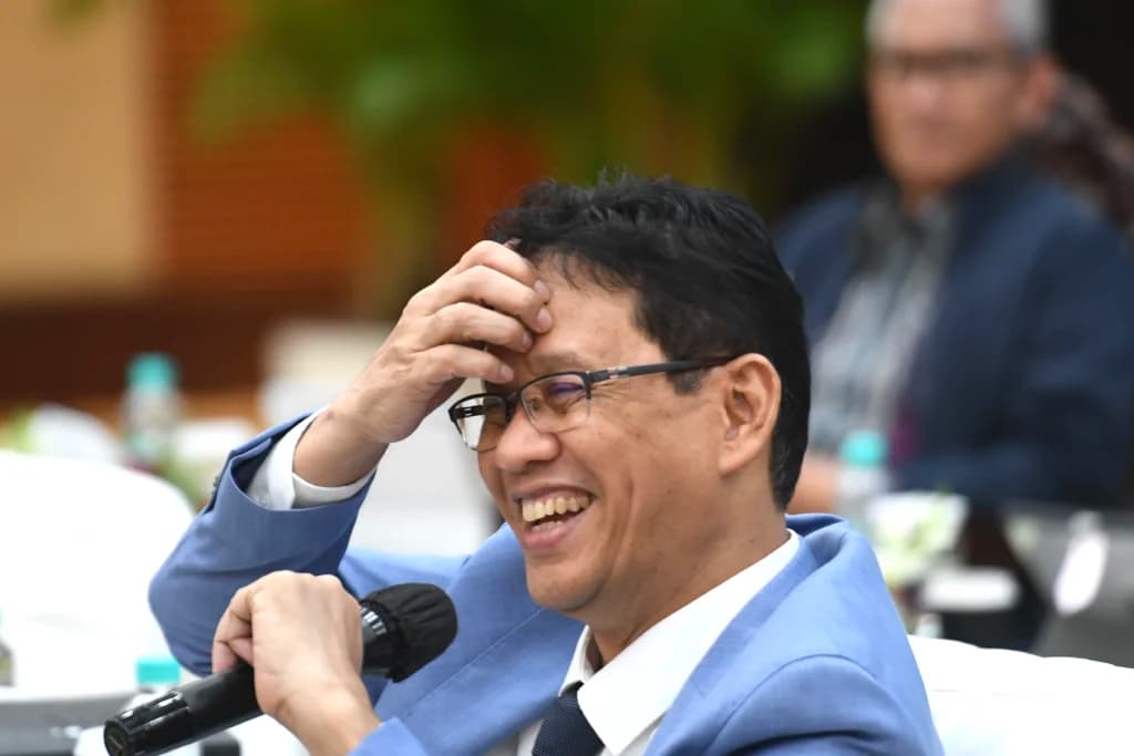 Menteri Keuangan Purbaya Yudhi Sadewa memberikan keterangan saat konferensi pers APBN KiTa edisi Mei 2026 di Jakarta, Selasa (19/5/2026. (Sumber: Antara Foto/M Risyal Hidayat/tom) Menteri Keuangan Purbaya Yudhi Sadewa memberikan keterangan saat konferensi pers APBN KiTa edisi Mei 2026 di Jakarta, Selasa (19/5/2026. (Sumber: Antara Foto/M Risyal Hidayat/tom)