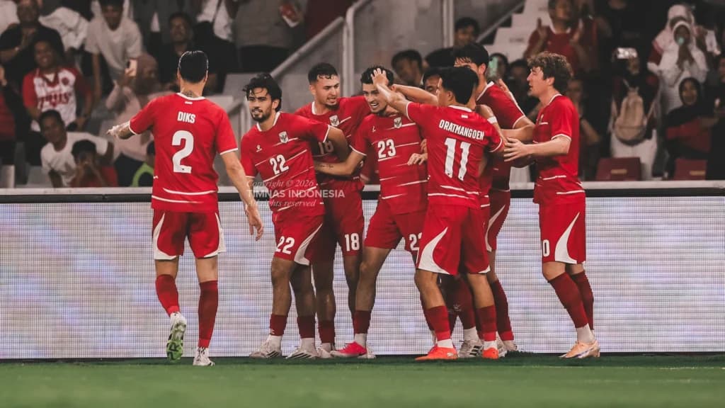 Timnas Indonesia saat gelaran FIFA Matchday melawan Oman Timnas Indonesia saat gelaran FIFA Matchday melawan Oman