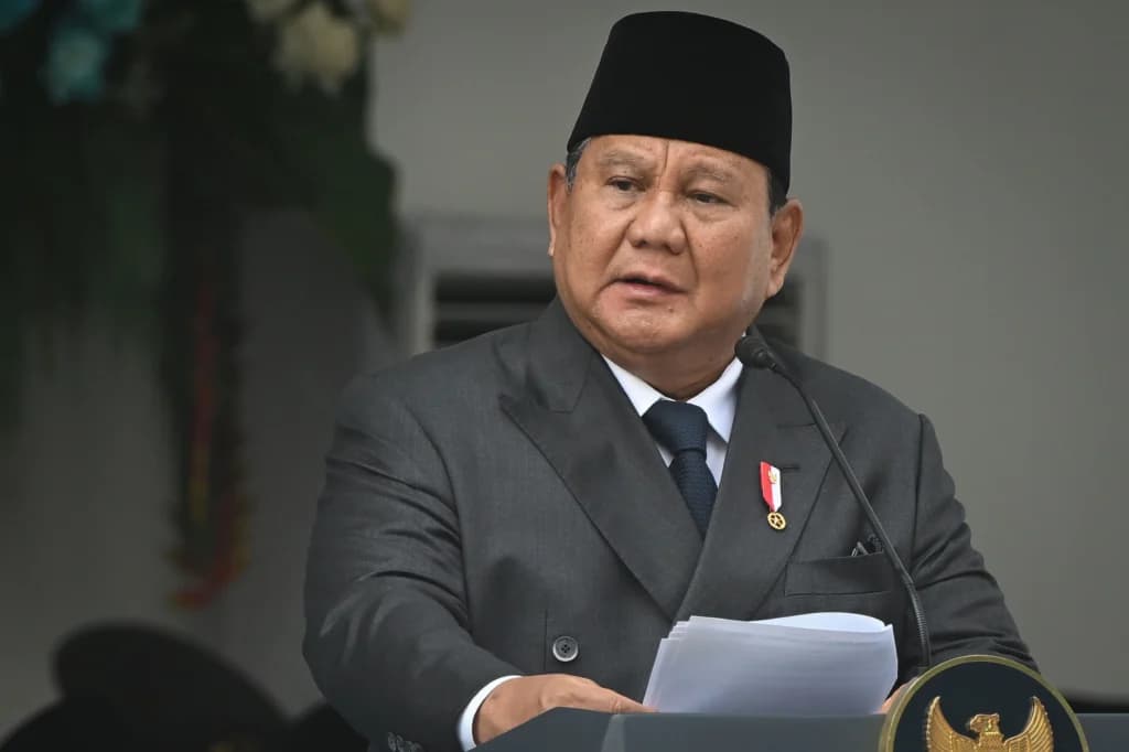 Presiden Prabowo Subianto menyampaikan pidatonya saat upacara peringatan Hari Lahir Pancasila di Lapangan Gedung Pancasila, kompleks Kementerian Luar Negeri, Jakarta, Senin (1/6/2026). Presiden Prabowo Subianto menyampaikan pidatonya saat upacara peringatan Hari Lahir Pancasila di Lapangan Gedung Pancasila, kompleks Kementerian Luar Negeri, Jakarta, Senin (1/6/2026).