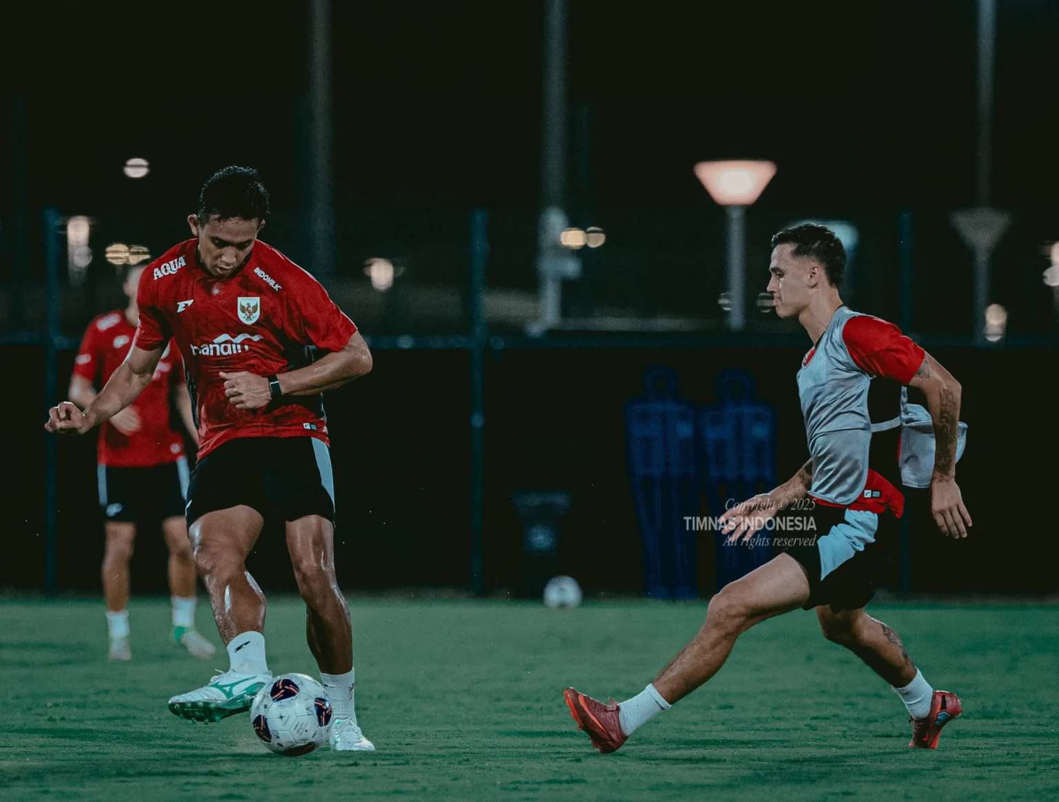 RIzky Ridho saat latihan bersama Timnas Indonesia
