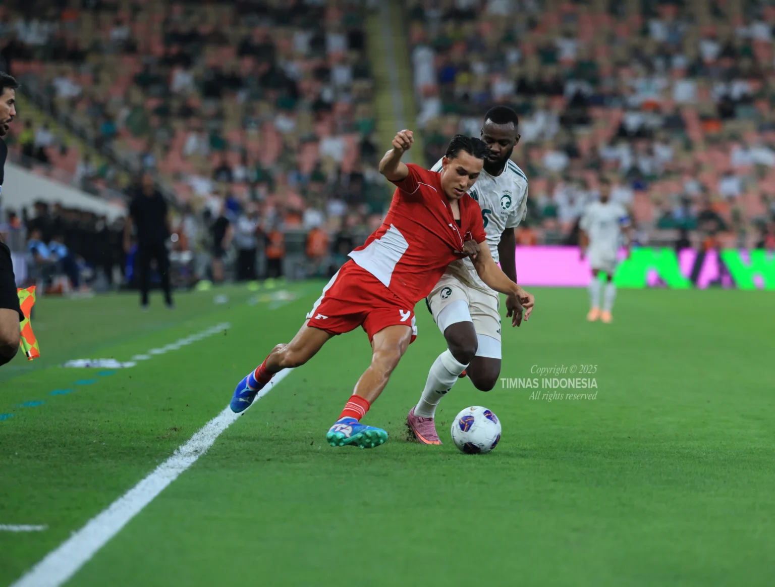 Pertandingan Timnas Indonesia vs Arab Saudi di babak keempat Kualifikasi Piala Dunia 2026