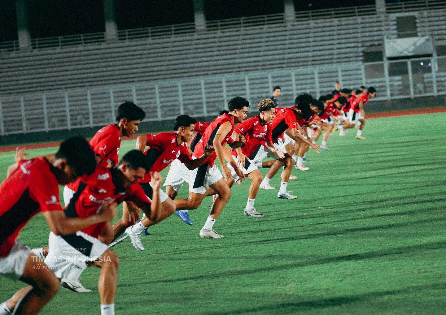 Sesi latihan Timnas Indonesia U-23