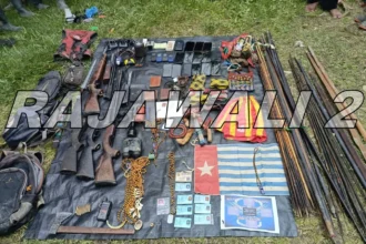 TNI berhasil menyita senjata dan perlengkapan OPM saat terjadinya kontak senjata