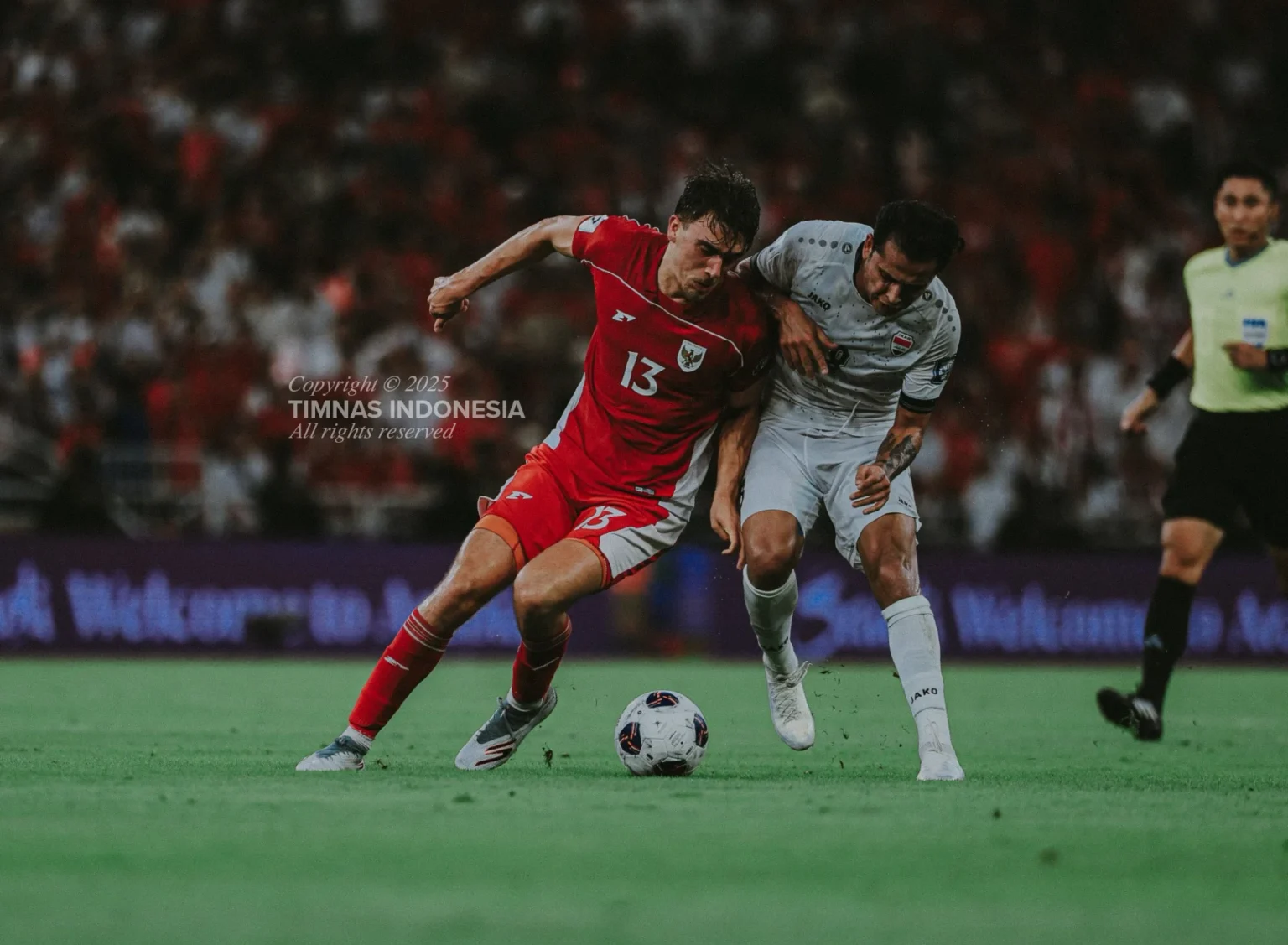 Laga Timnas Indonesia melawan Irak di ronde keempat Kualifikasi Piala Dunia 2026