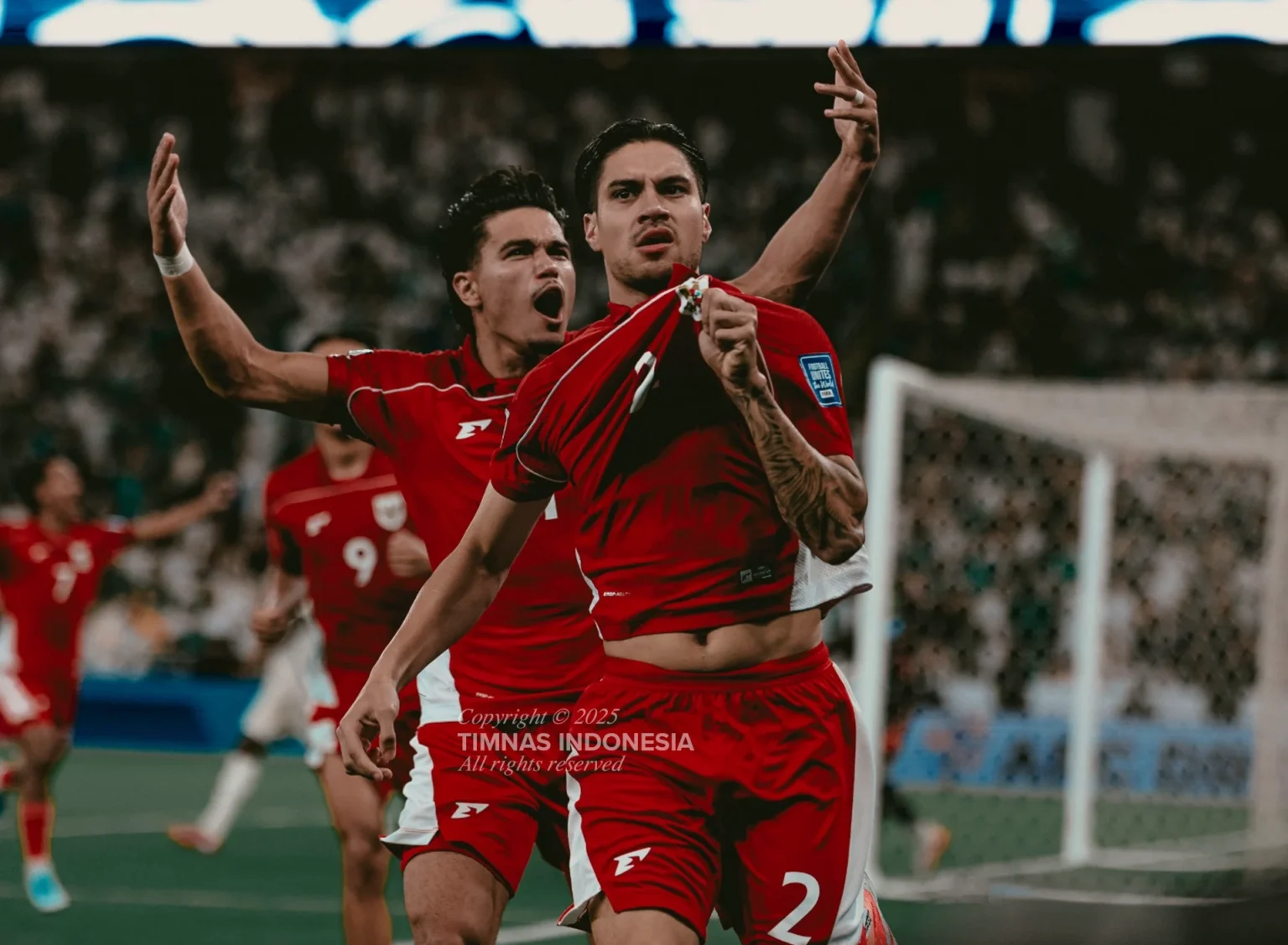 Timnas Indonesia saat pertandingan Kualifikasi Piala Dunia 2026 Zona Asia.