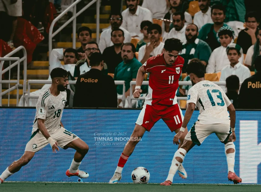 Ilustrasi Timnas Indonesia saat bertanding