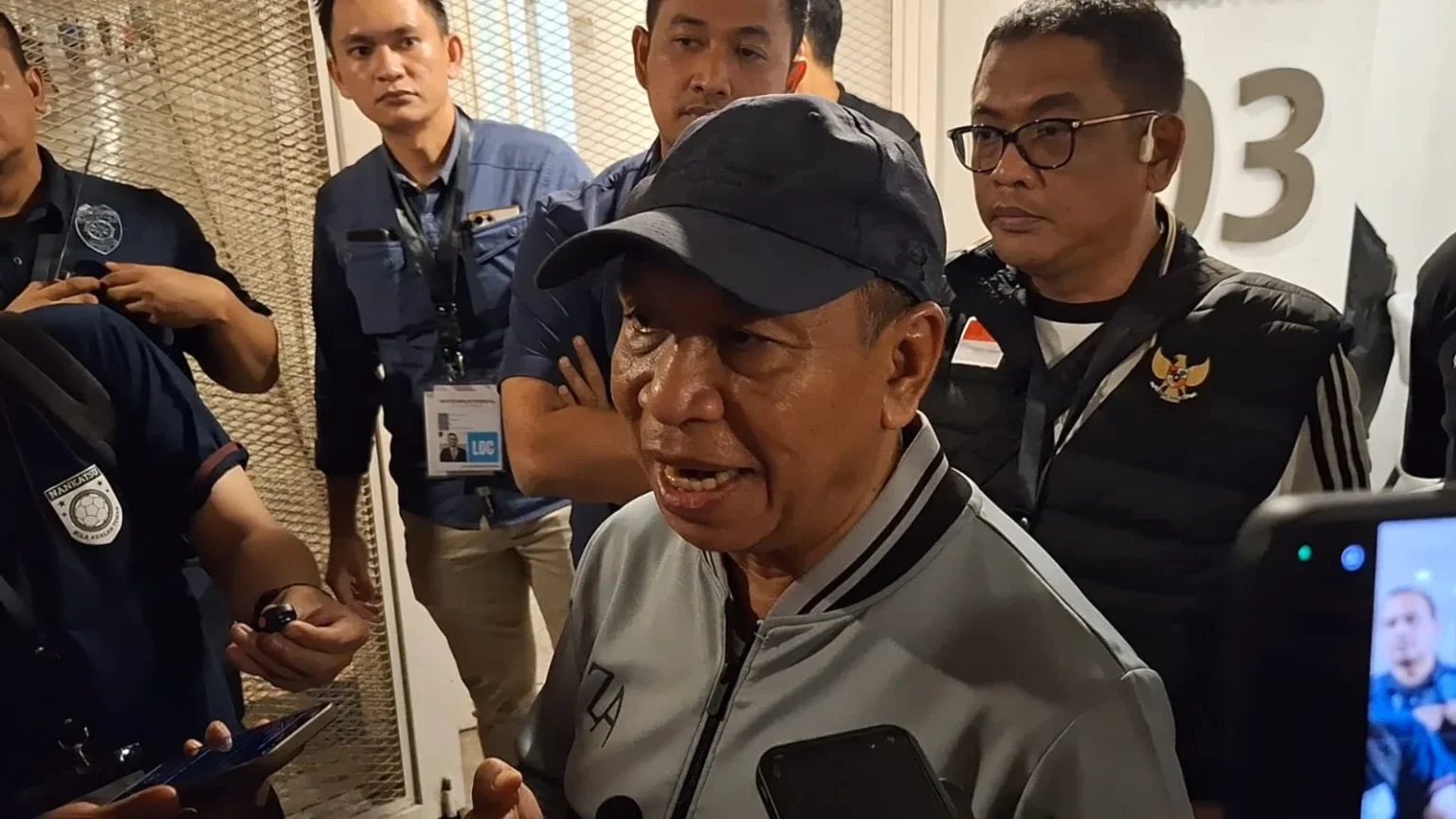 Waketum PSSI, Zainudin Amali saat ditemui wartawan usai laga uji coba Timnas Indonesia U-23 vs India