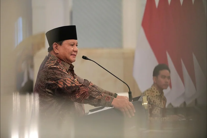 Presiden Republik Indonesia Prabowo Subianto Dalam Sidang Kabinet Paripurna di Istana Negara, Jakarta.