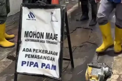 Ilustrasi Pemasangan Pipa PAM