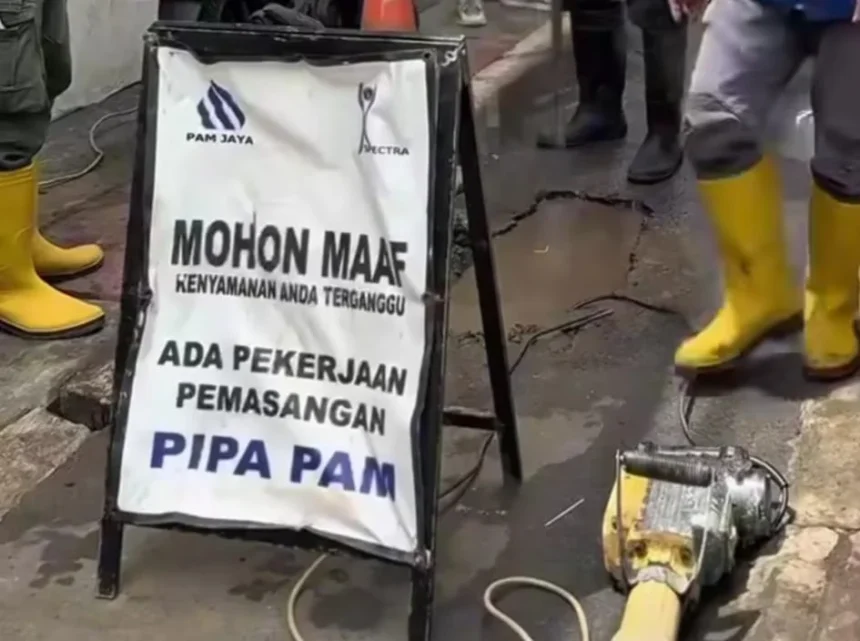 Ilustrasi Pemasangan Pipa PAM