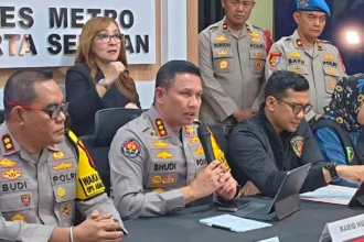 Kabid Humas Polda Metro Jaya, Kombes Pol Budi Hermanto saat rilis kasus kematian Alvaro
