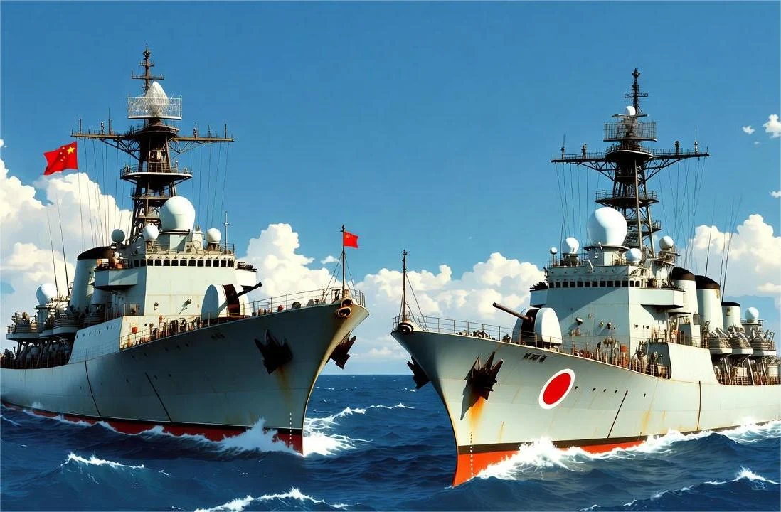 Ilustrasi, Kapal China dan Jepang