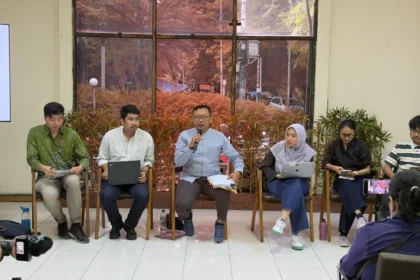 Koalisi Masyarakat Sipil saat menggelar diskusi