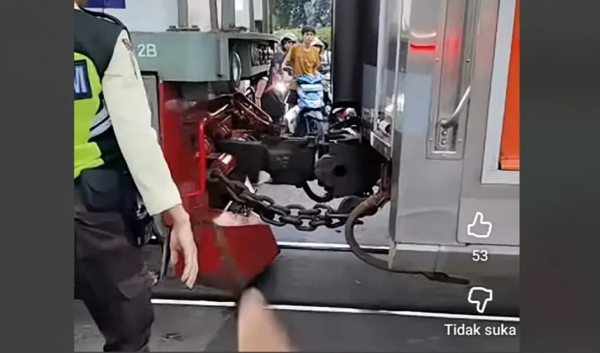Viral video rangkaian KAI Majapahit terlepas dari gerbong