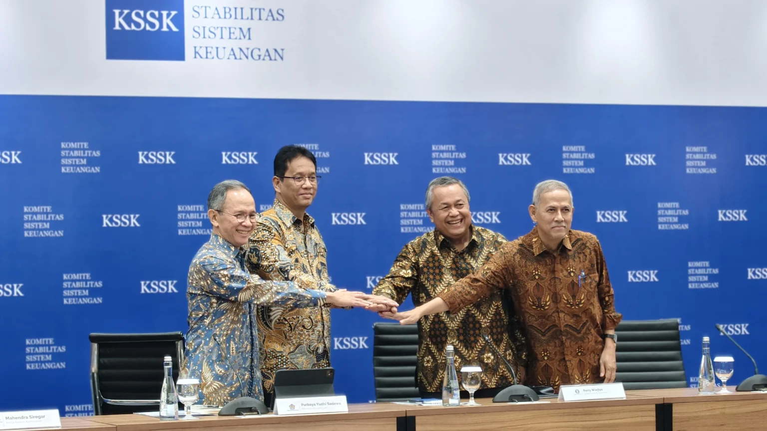 Rapat KSSK di Kantor Pusat Bank Indonesia