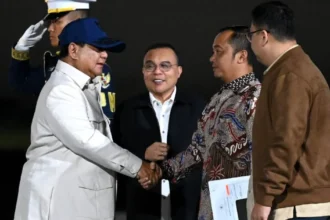 Presiden Republik Indonesia Prabowo Subianto resmi tiba di Tanah Air