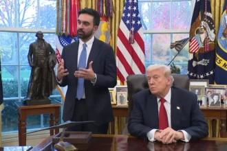 Presiden Amerika Serikat Donald Trump dan Wali Kota New York terpilih Zohran Mamdani