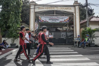 Kegiatan pembelajaran daring SMA 72 Jakarta