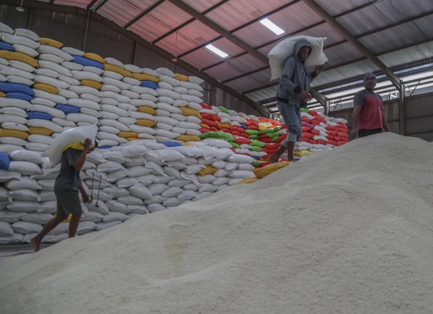 Stok beras nasional akhir tahun