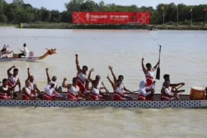 Tim putri kabaddi beranggotakan Ni Komang Tri Meiyoni, Yuni Amirta, Ni Luh Happy Restia, Oktavia Riska Della dan Ni Kadek Ari Wartini mengalahkan Malaysia 24-23