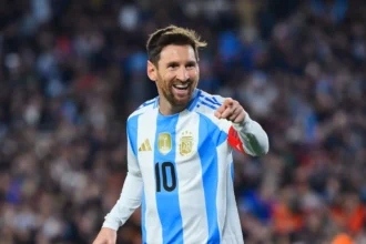 Ilustrasi pertandingan sepak bola