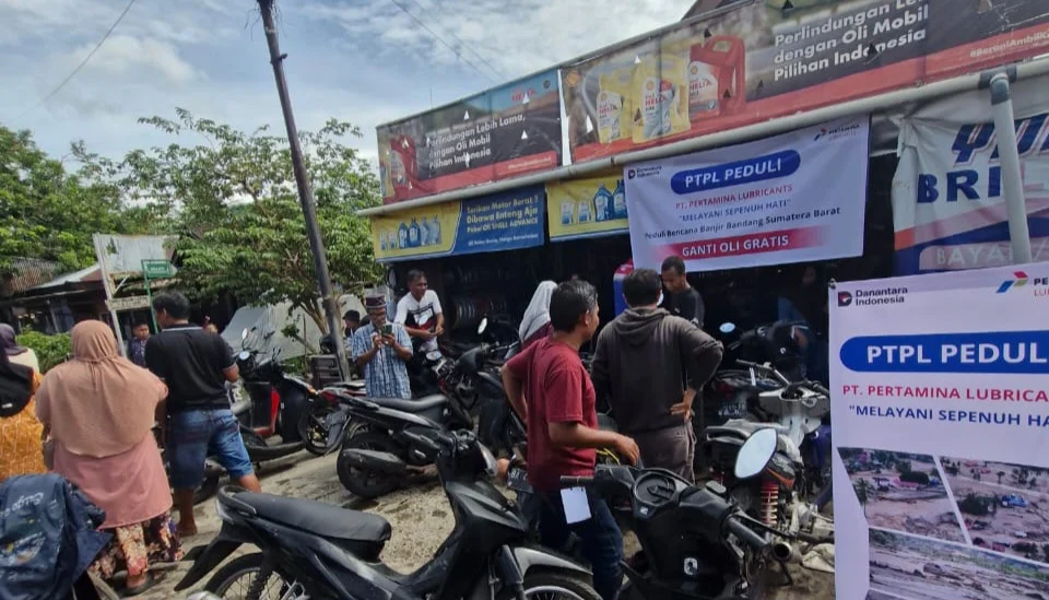 Pertamina Sediakan Ganti Oli Gratis Bagi Korban Banjir dan Longsor di Aceh
